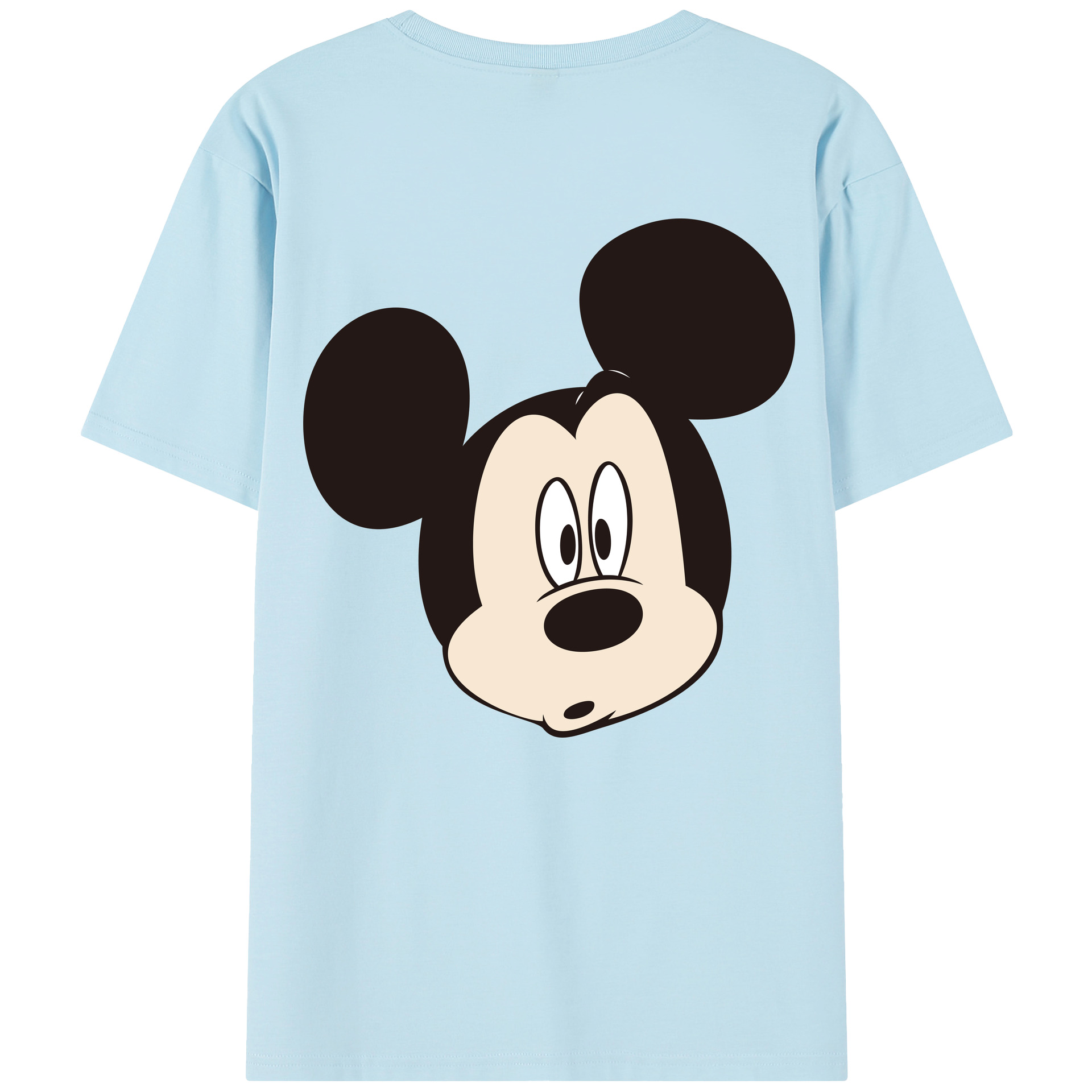 （画像用） ミッキーマウス Mickey Mouse 綿100％半袖Tシャツ（背面プリント）